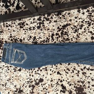 Rock&Roll Blue Denim Jeans with Embellished Pocket